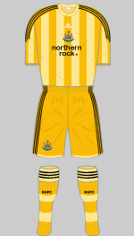 newcastle united 2009-10 away kit