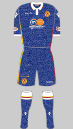 motherwell fc change kit 2016-17