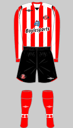 sunderland 2008-09 home kit